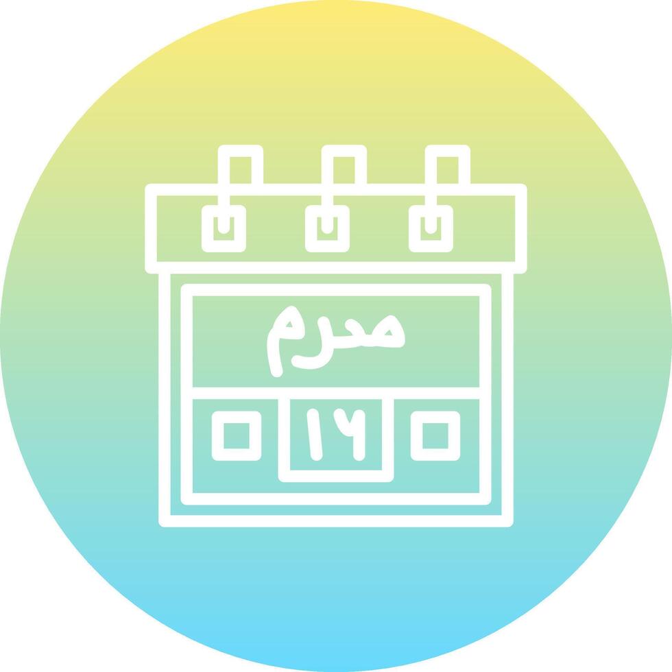 16th Muharram Sharp Creative Design Object vector