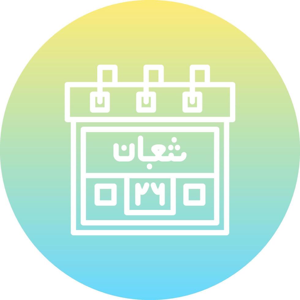 26th Shaban Sharp Creative Design Object vector