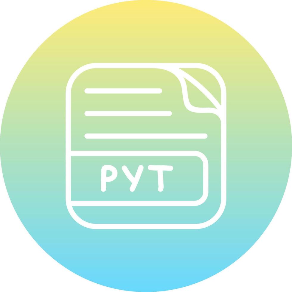 PYT File Distinctive Web Graphic Element vector