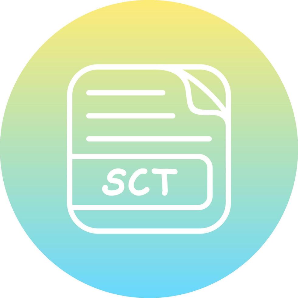 SCT File Distinctive Web Graphic Element vector