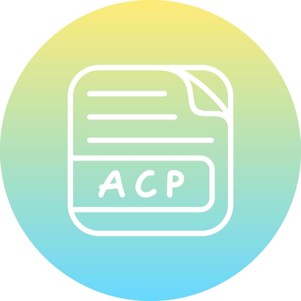 ACP File High Resolution Design Mark vector