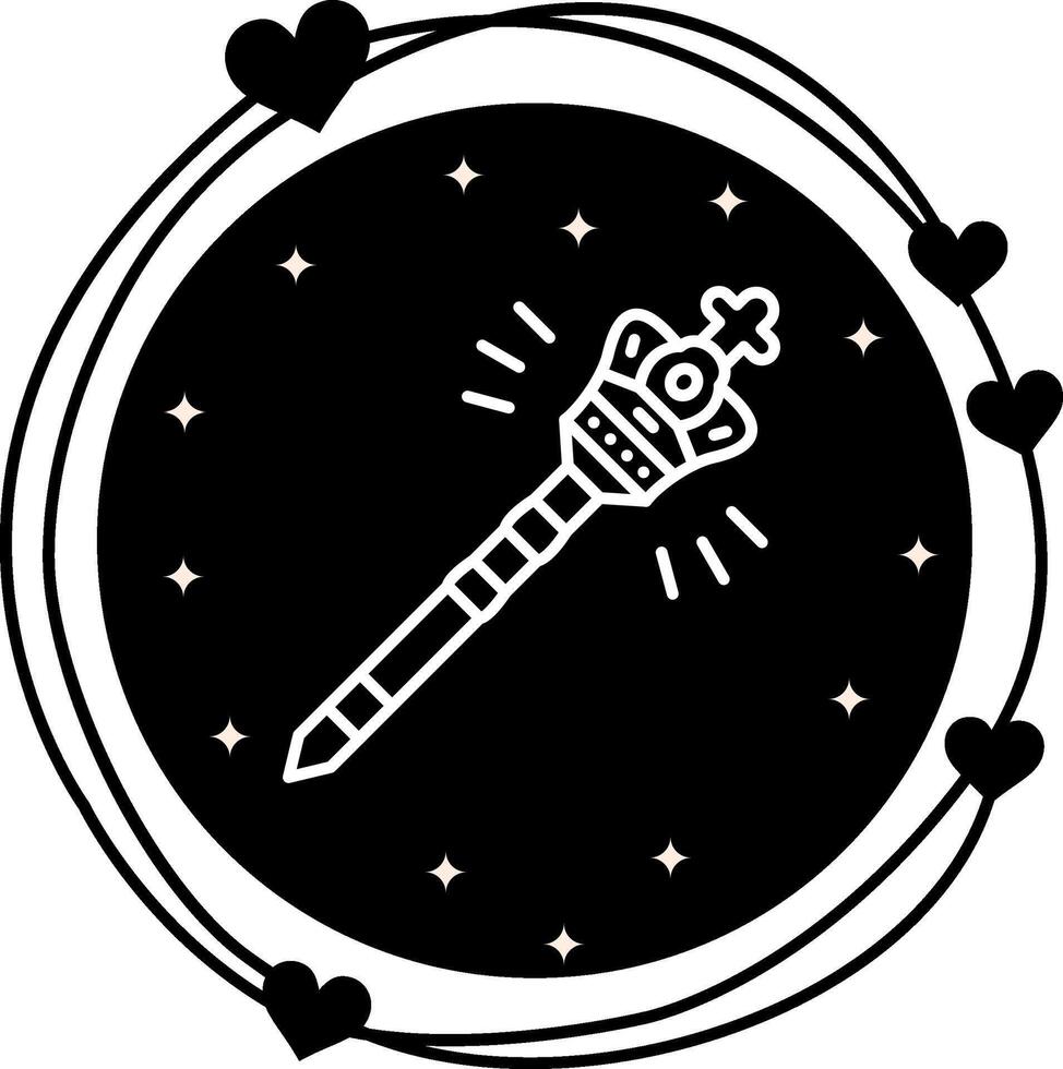 Royal Monarchy Scepter Innovative Branding Design Element vector