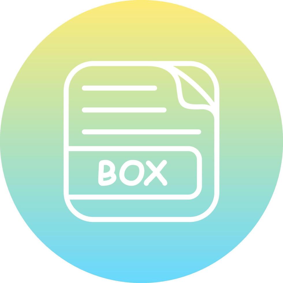 BOX File Optimized Mobile Graphic Element vector