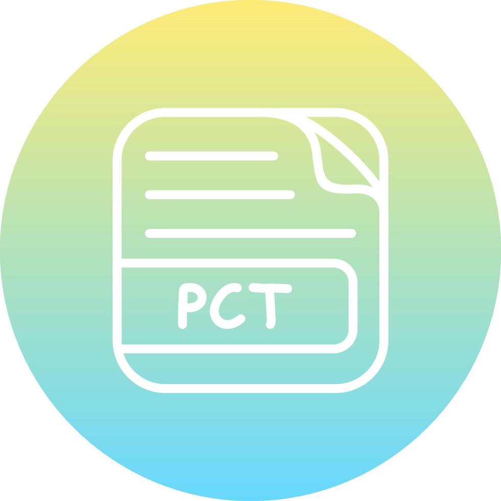 PCT File Abstract Digital Art Object vector