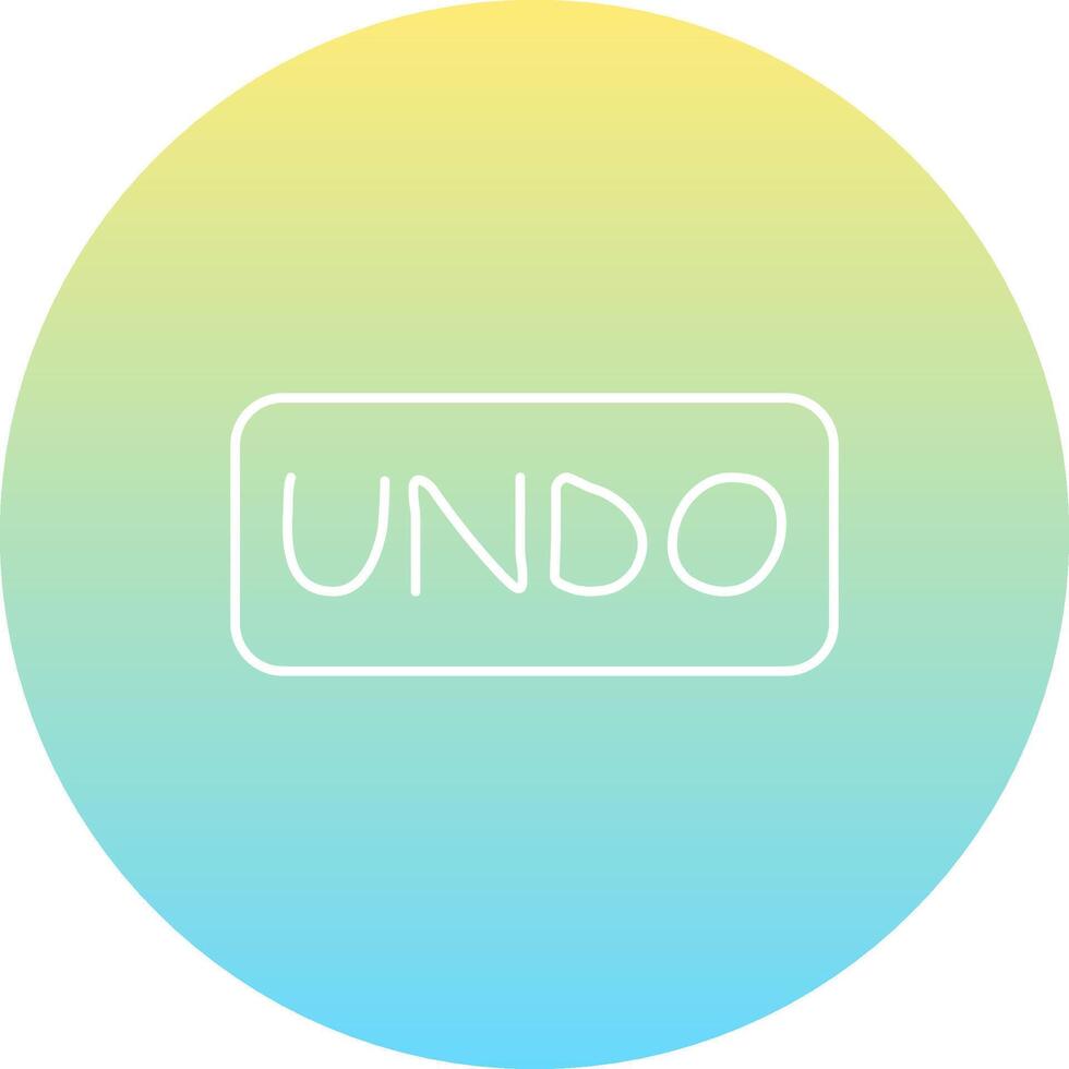 Undo Slim Button Elegant Abstract Symbol vector