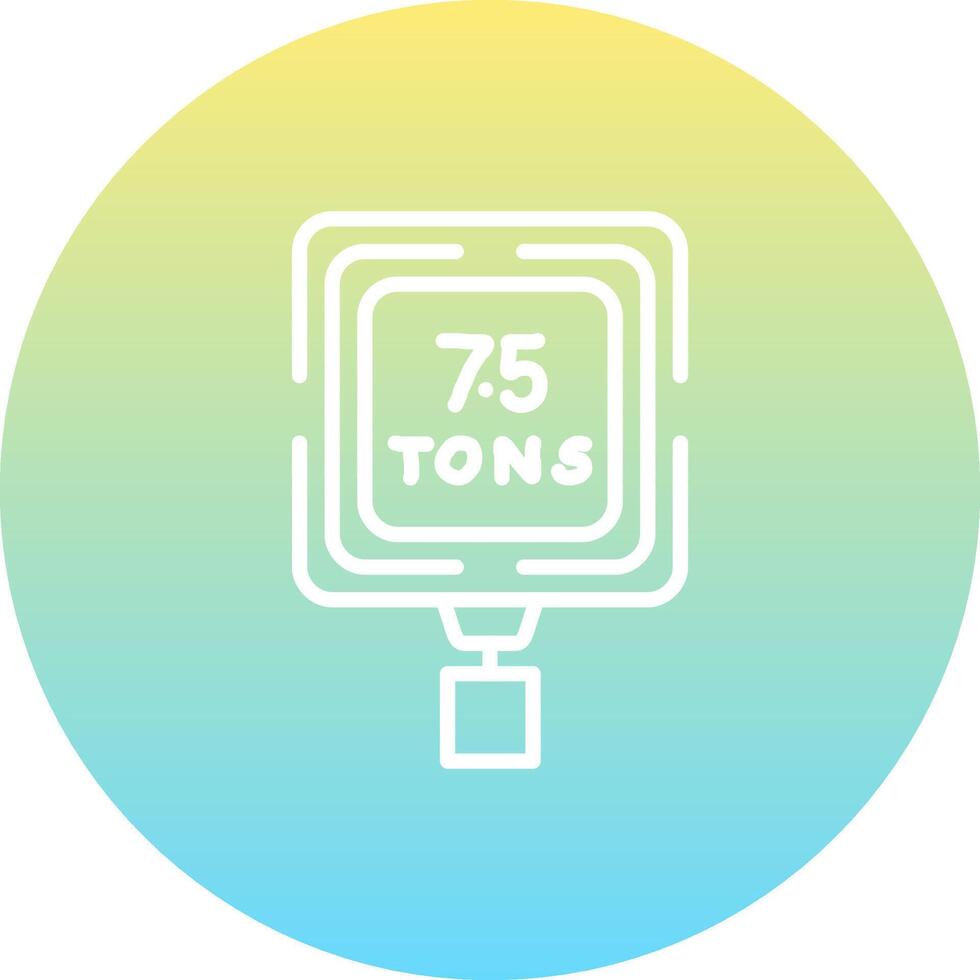 Weight Limit Sharp Creative Design Object vector