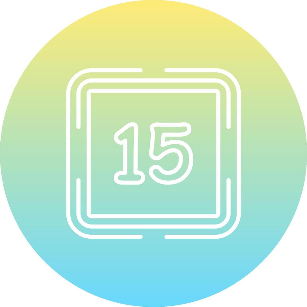 Counting Fifteen Consistent UI Element vector