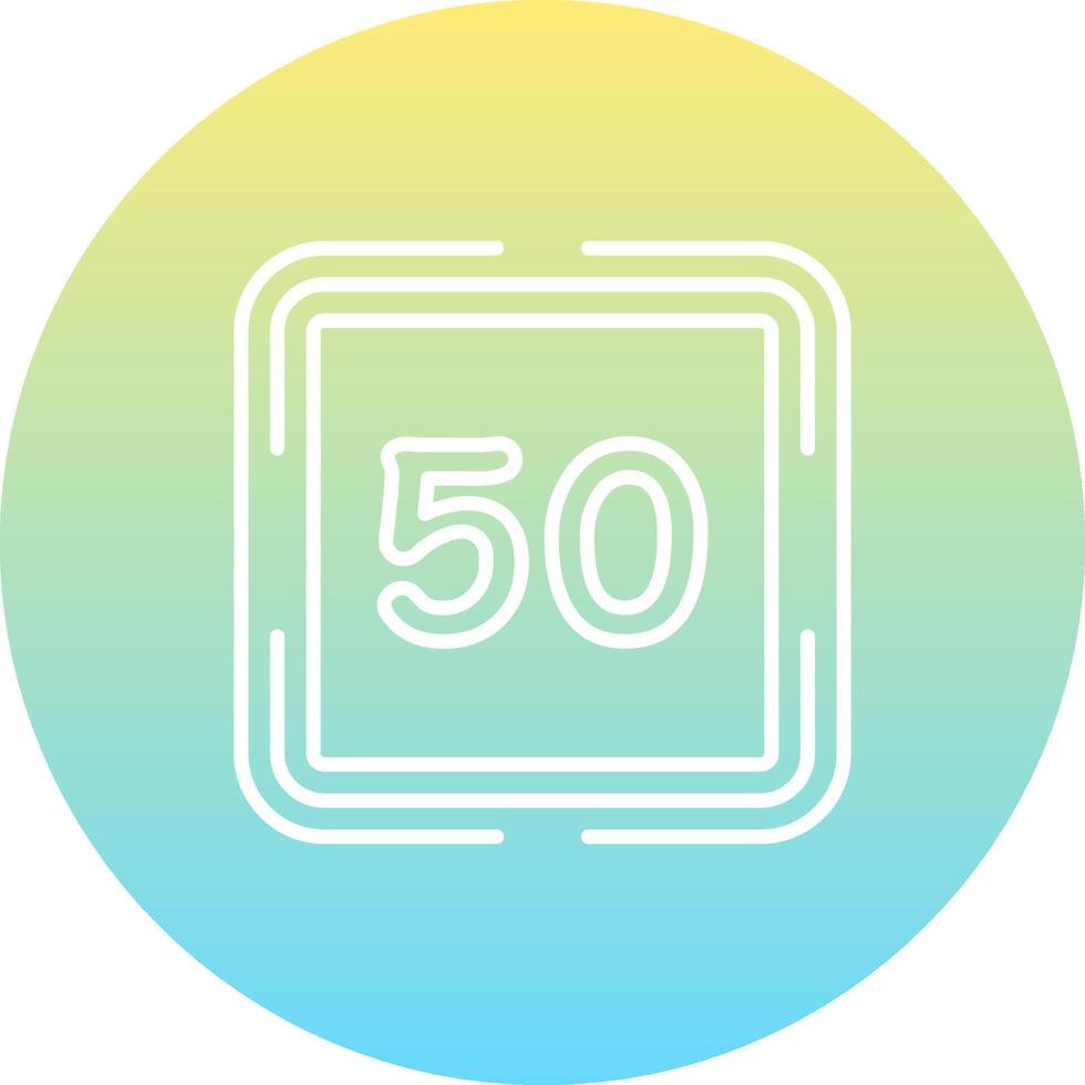 Counting Fifty Creative Web Graphic Object vector