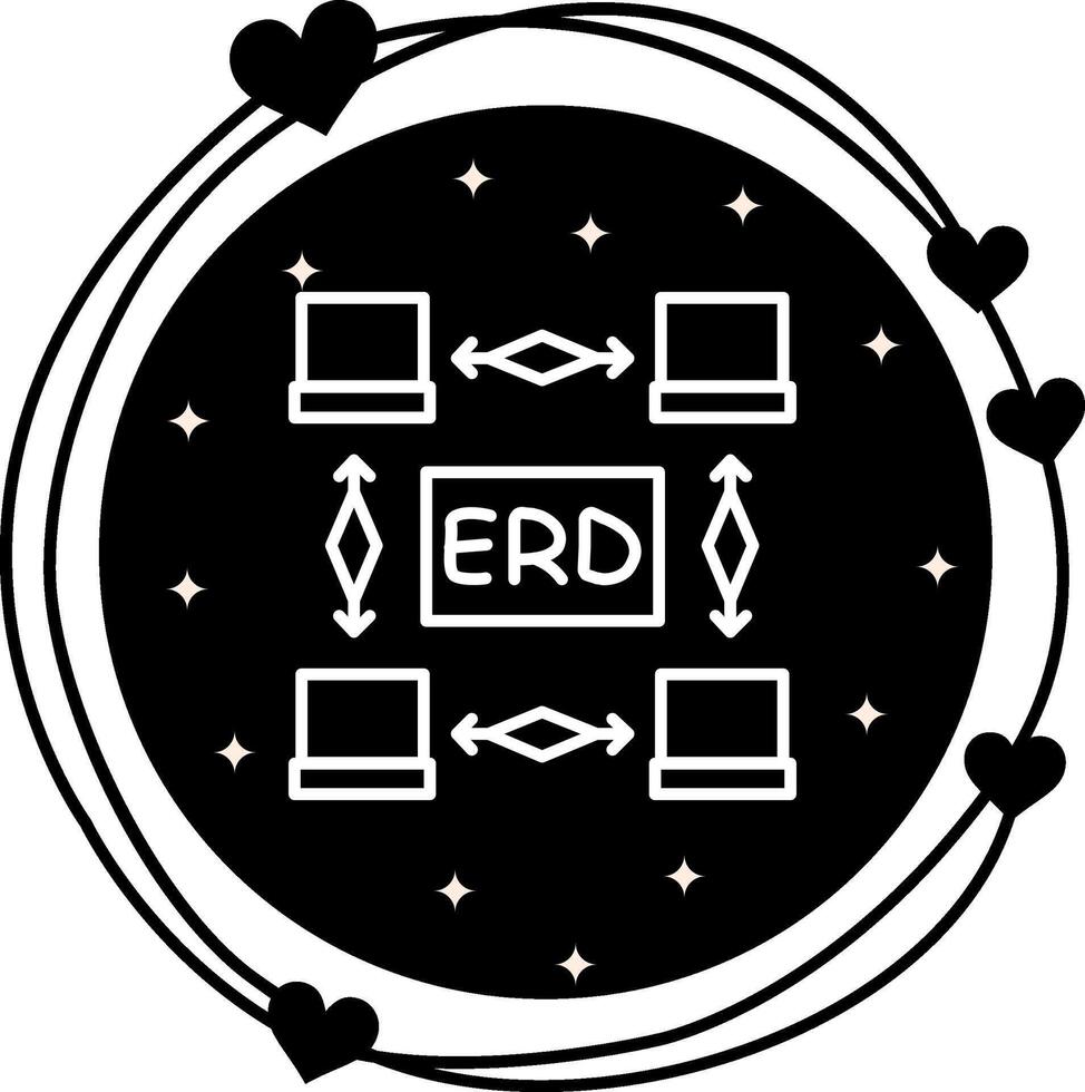 Erd Flow Clear Minimal Design Form vector