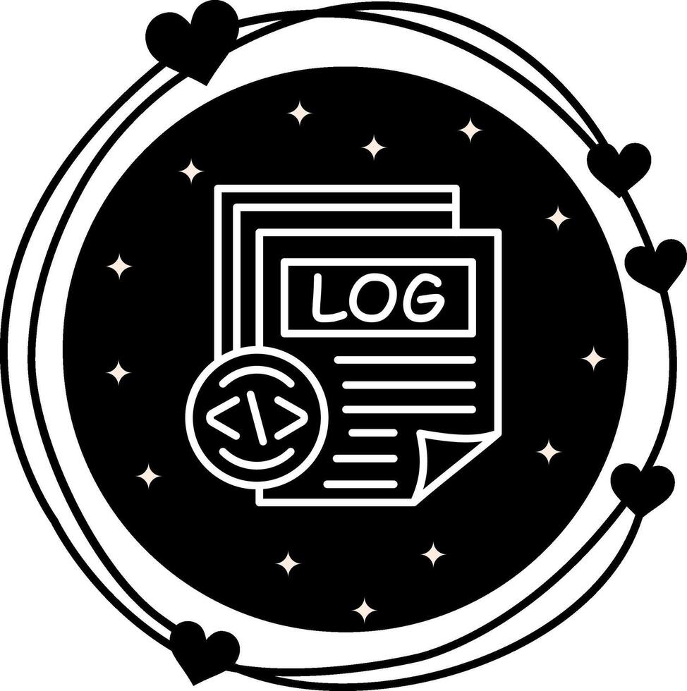 Log File Scalable Product Design Symbol vector