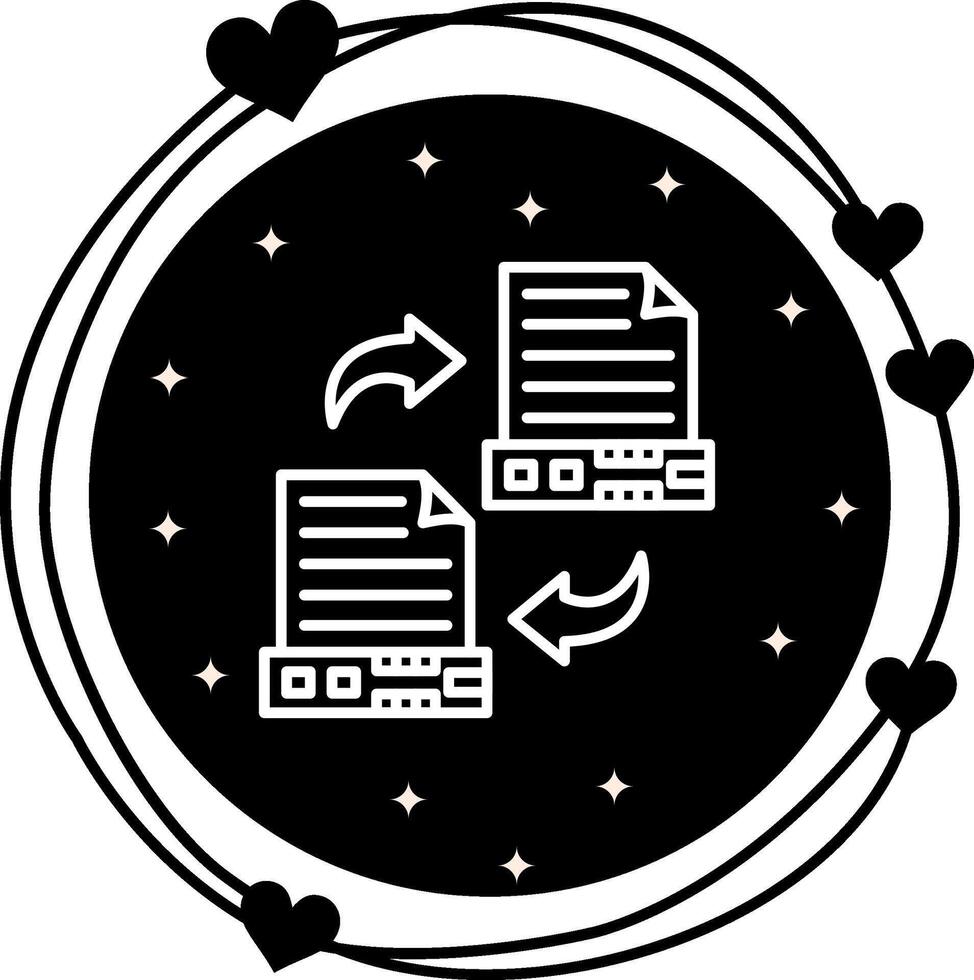 datos migración consistente producto diseño símbolo vector