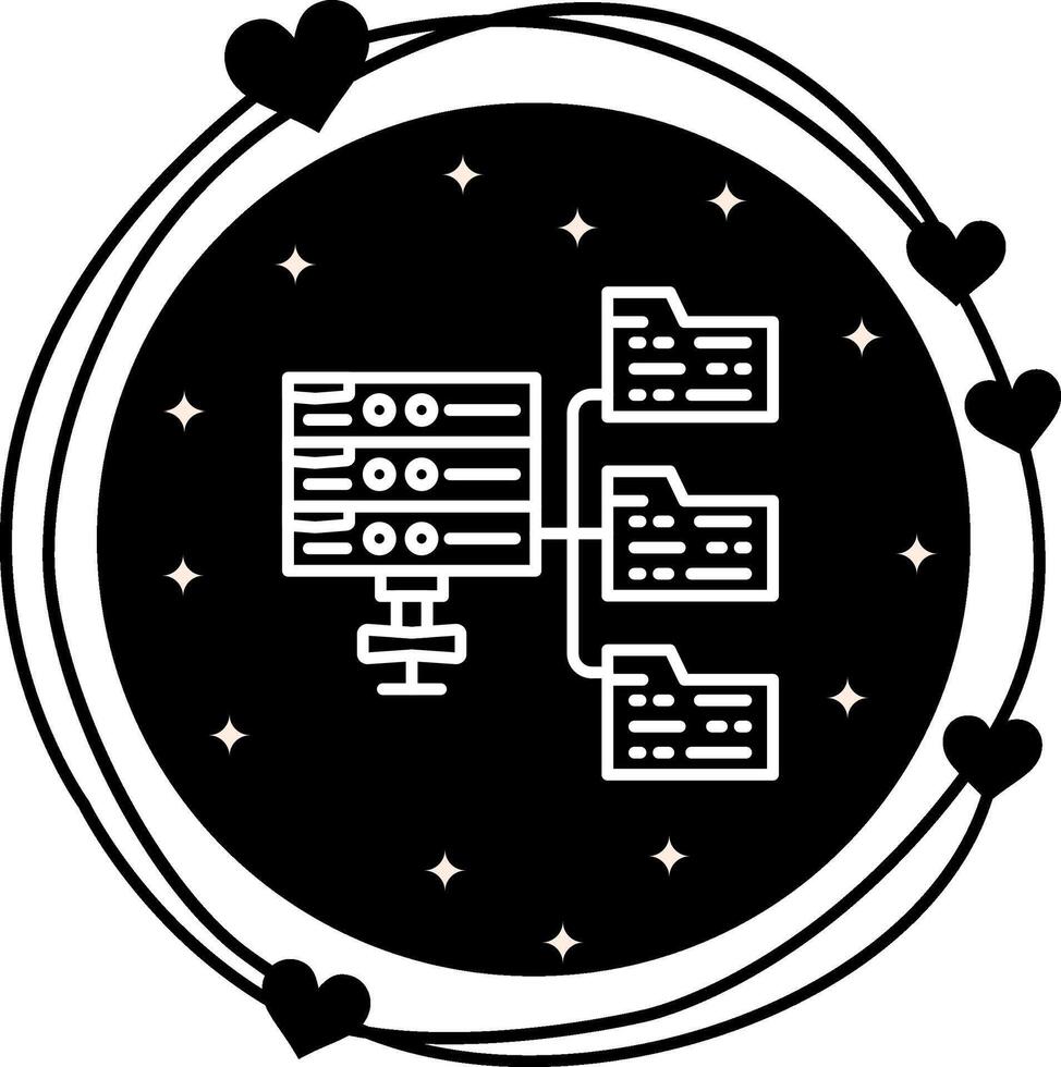 Server Classification Utility Focused Graphic Element vector