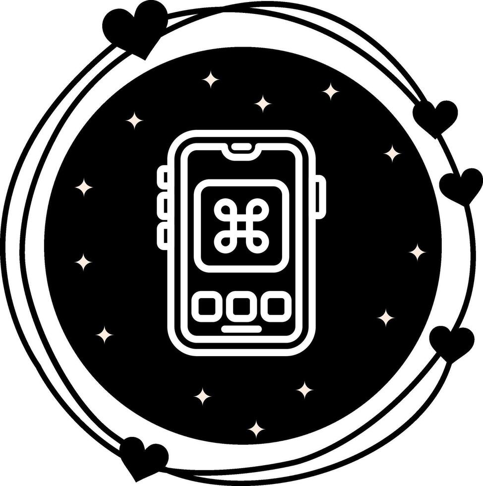 Mobile Command Balanced Digital Design Layout vector