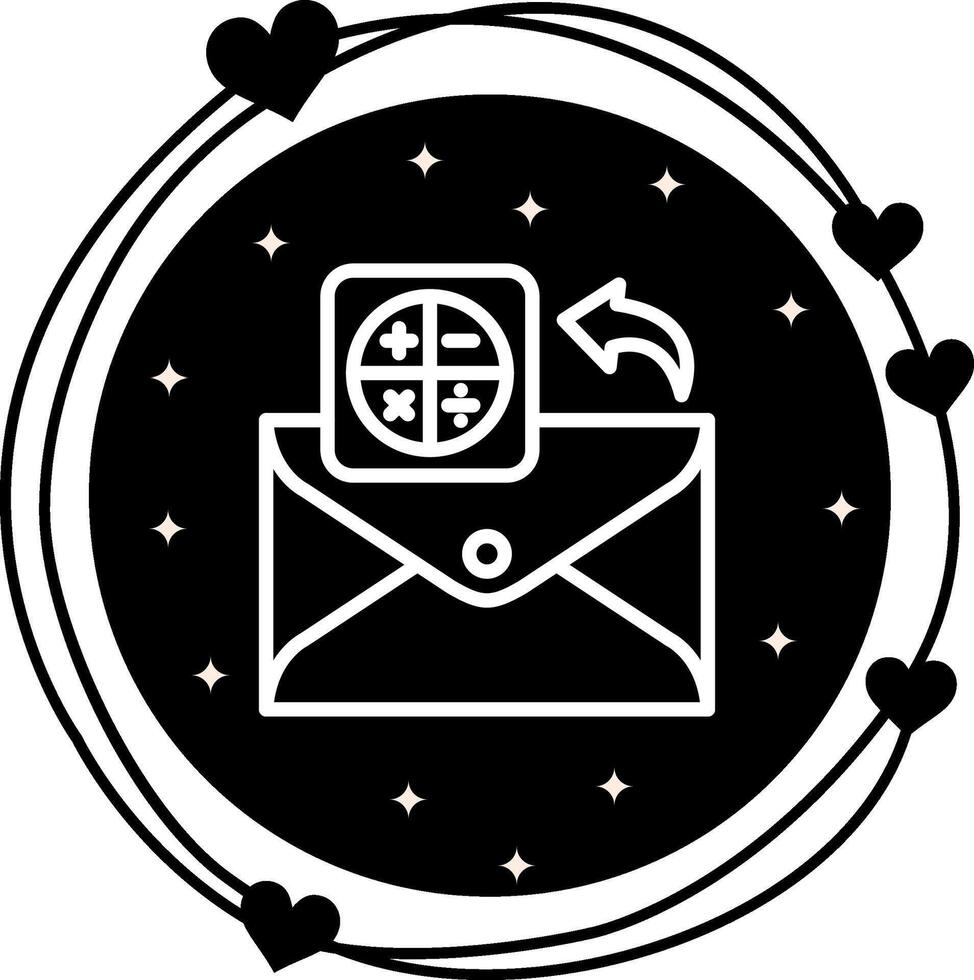 Email Calculator Dynamic Digital Graphic Feature vector