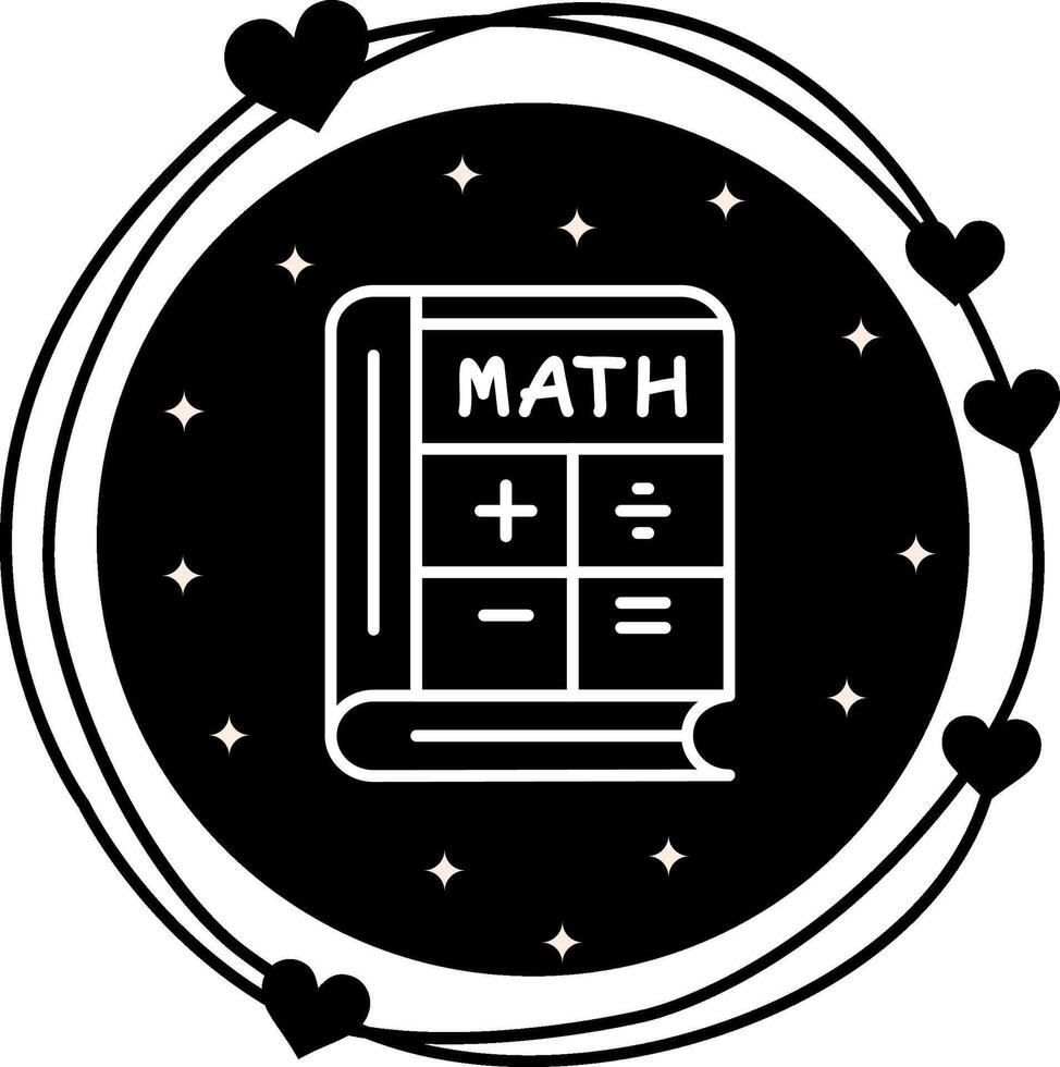 Math Book Concise Modern Graphic Object vector