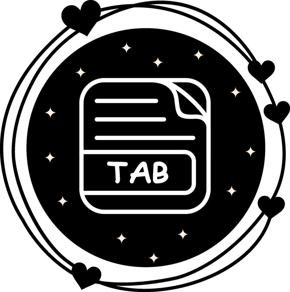 TAB File Compact User Interface Element vector