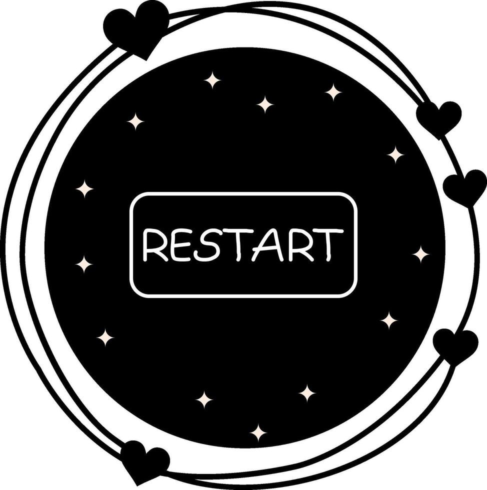 Restart Slim Button Versatile User Interface Symbol vector
