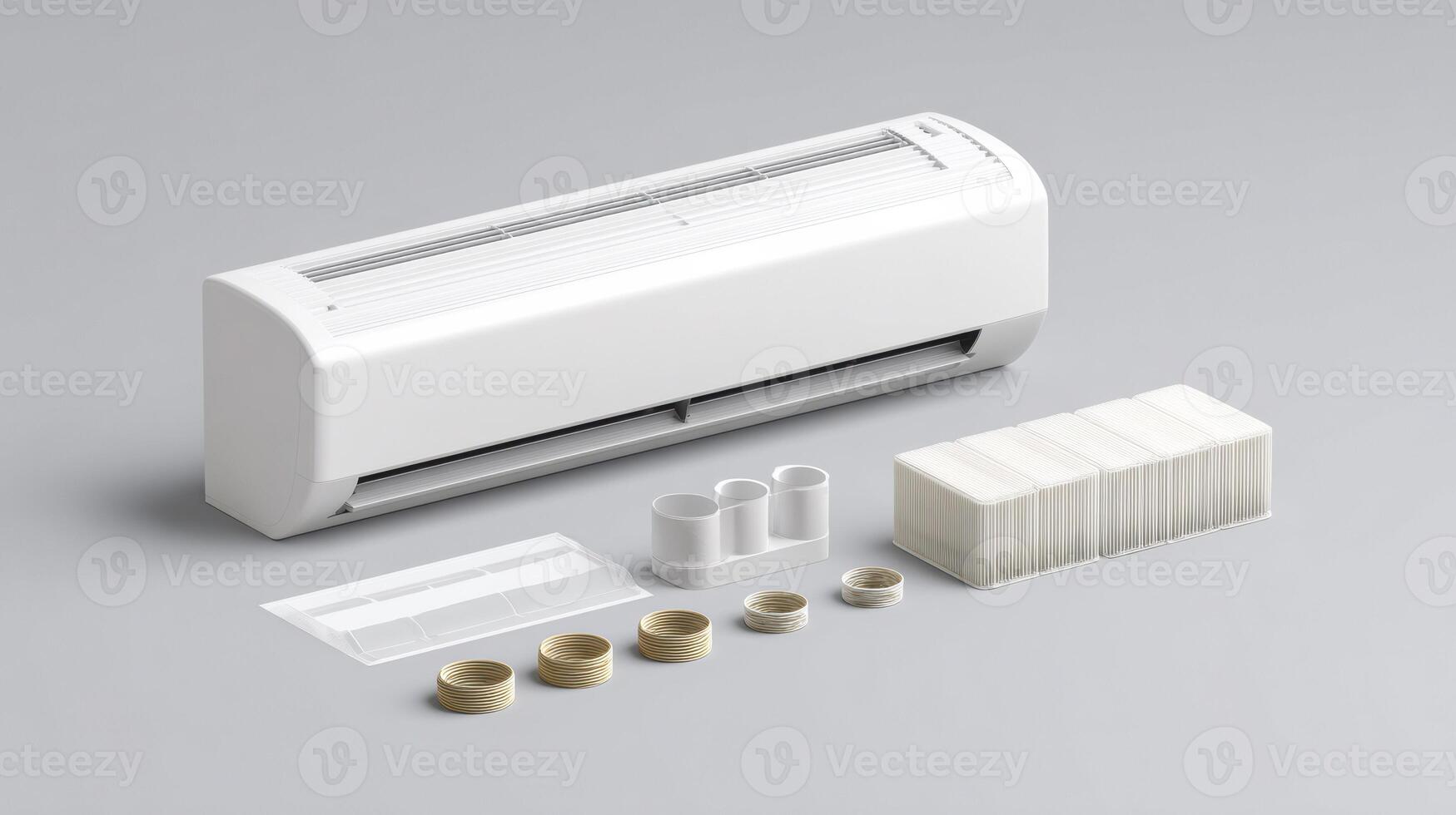 Cutting machine plotter for craft and hobby projects. modern white electronic and modular device with replaceable part for creative precision and technological design photo