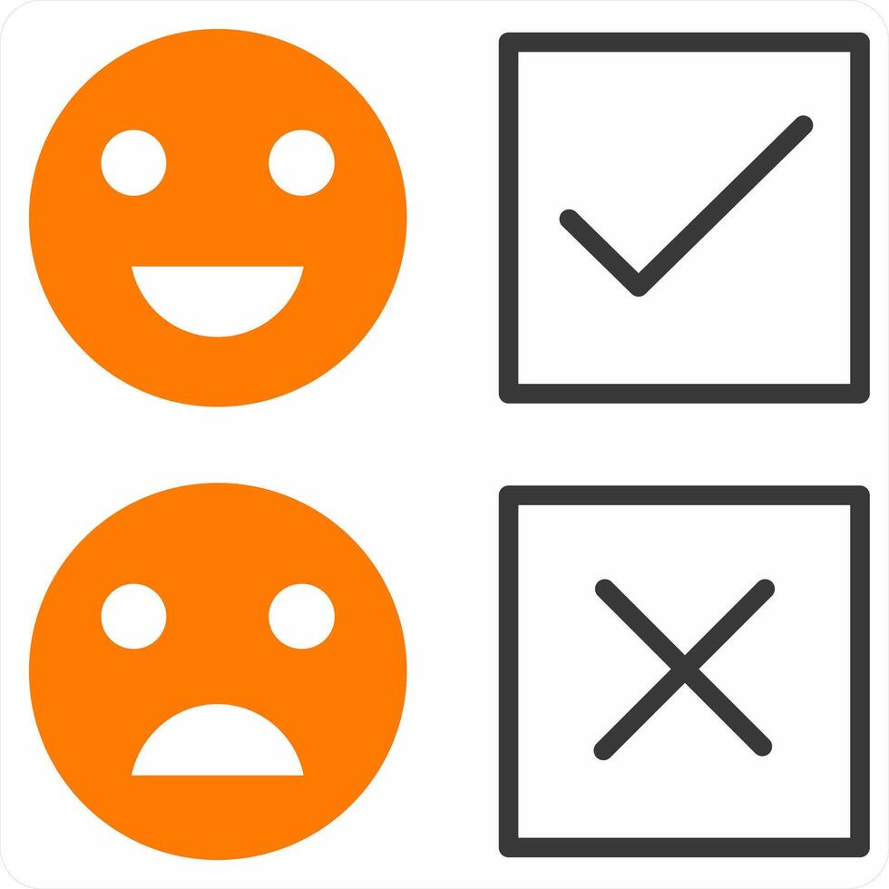 Feedback Form icon concept in orange color vector