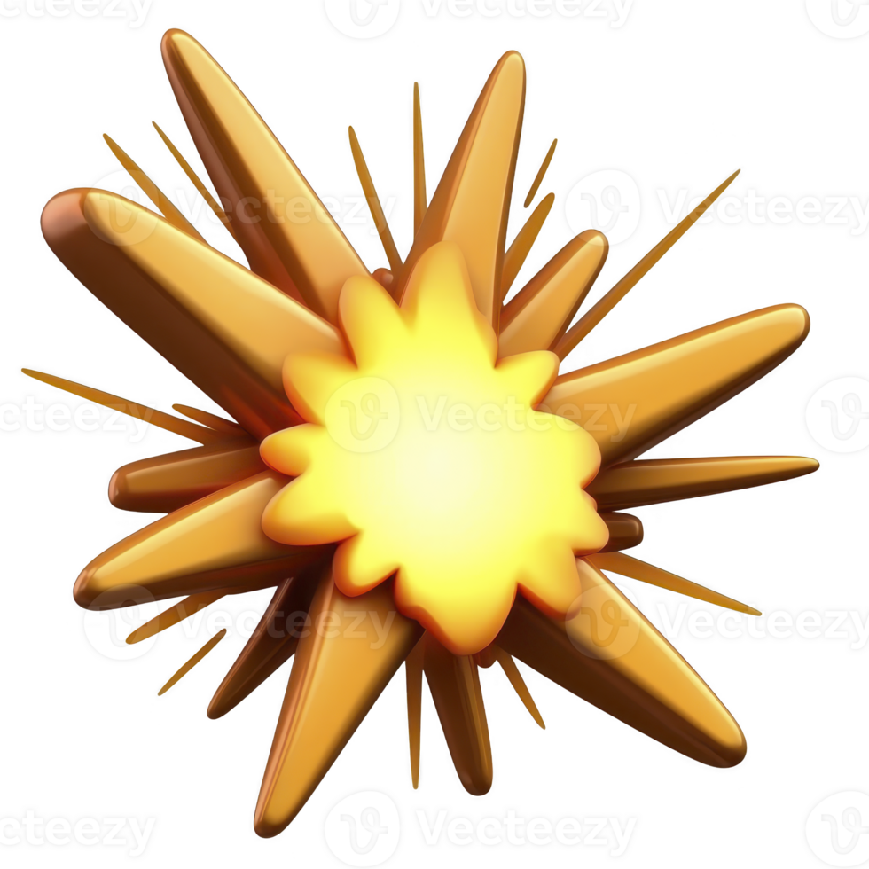 vibrant, stylized explosion with sharp, angular spikes radiating from bright central burst, conveying energy and impact. design is dynamic and eye catching png