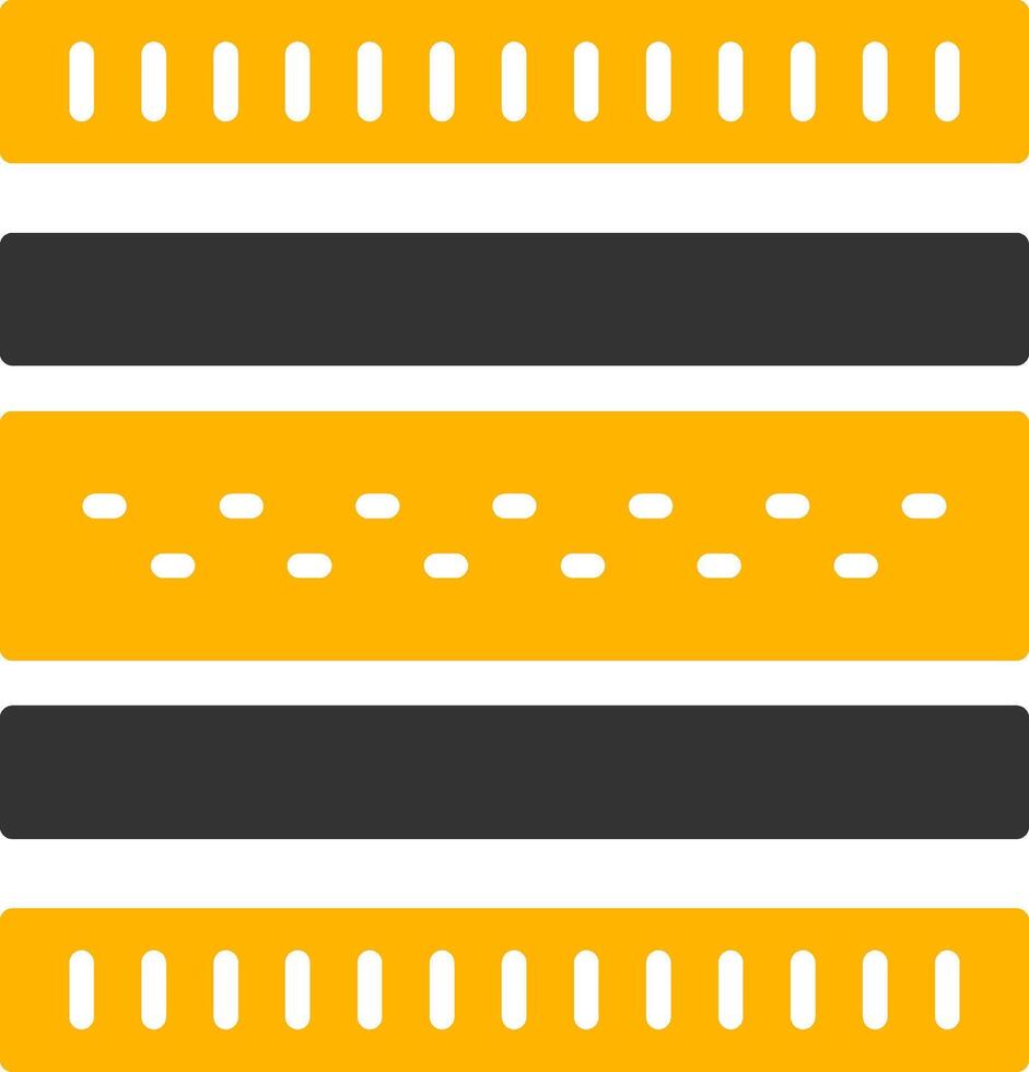 Protective Mattress Layer Glyph Two Color vector