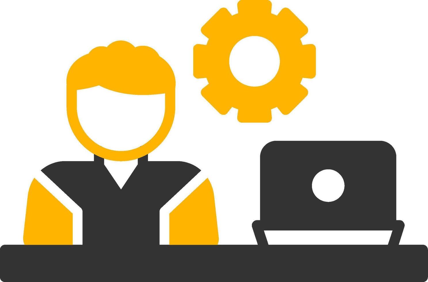 Active Team Working Glyph Two Color vector