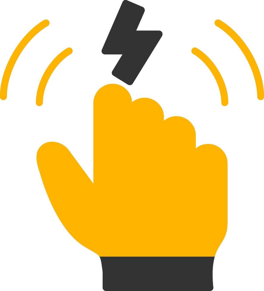 High Sensitivity Response Icon Glyph Two Color vector