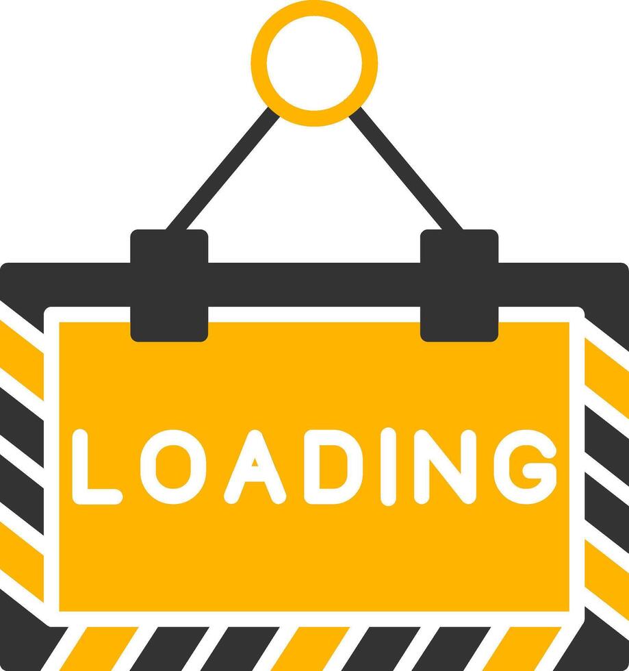 Loading Page Animation Glyph Two Color vector