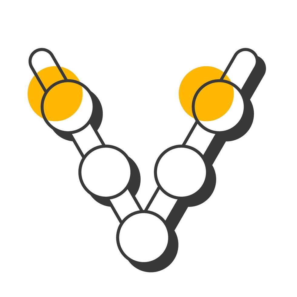 Validation development model offset shadow line icon. Workflow organization, software engineering. Bold outline symbol with solid orange fill. Modern flat illustration. Editable stroke vector