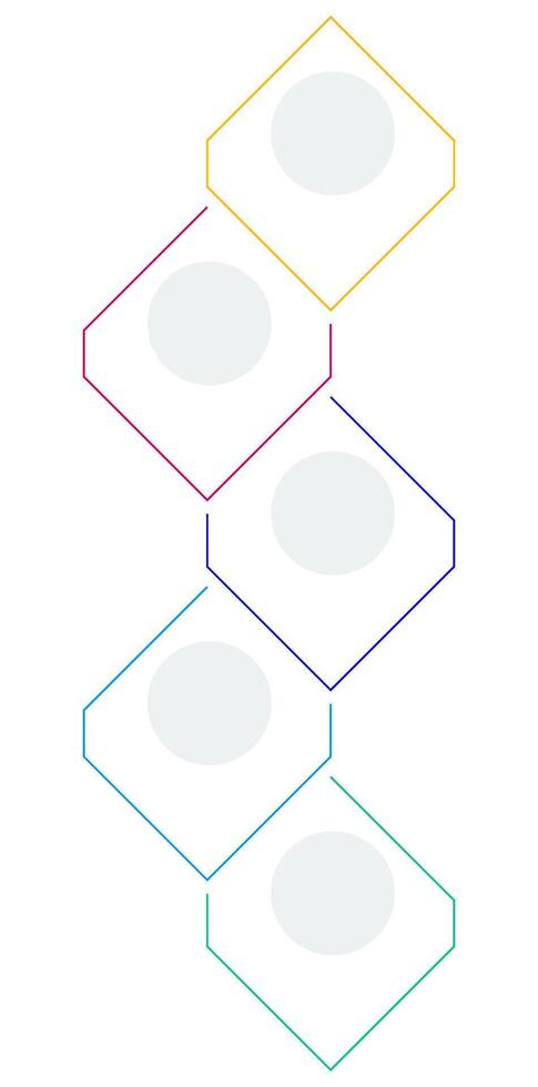Web development principles rhombic infographic template. Programming software. Data visualization with 5 steps. Empty process design. Editable blank options info graphics vector