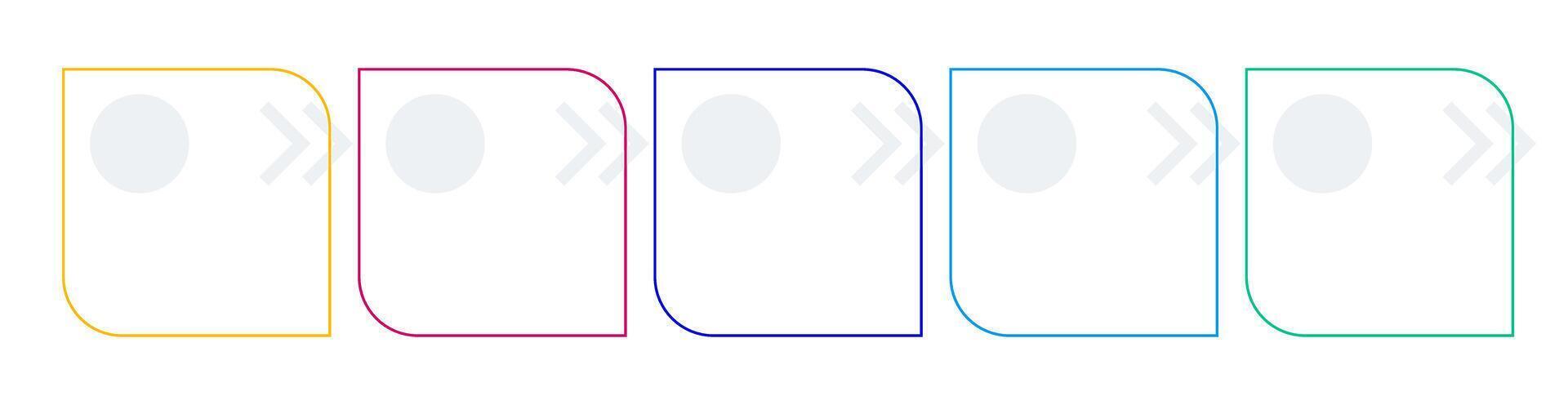 Innovations in education square infographic template. Learning strategy. Data visualization with 5 steps. Empty process design. Editable blank options info graphics vector