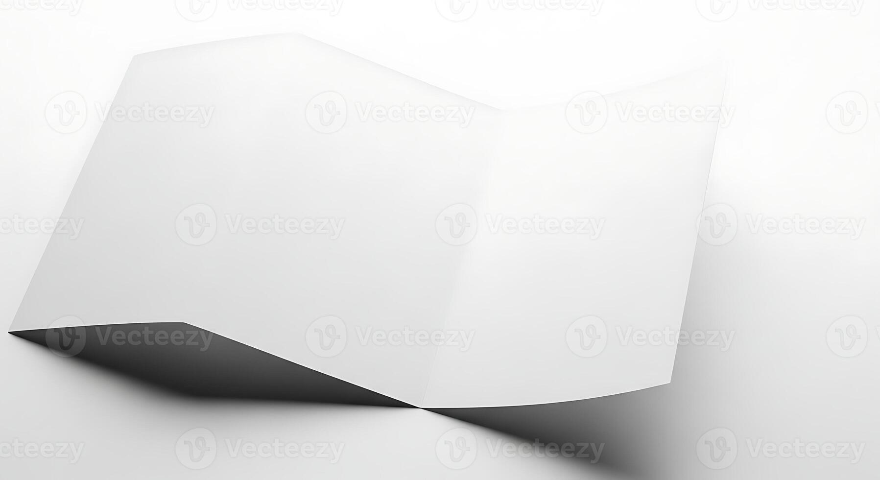Blank White Paper with Shadow Creative Background for Design and Text Placement photo