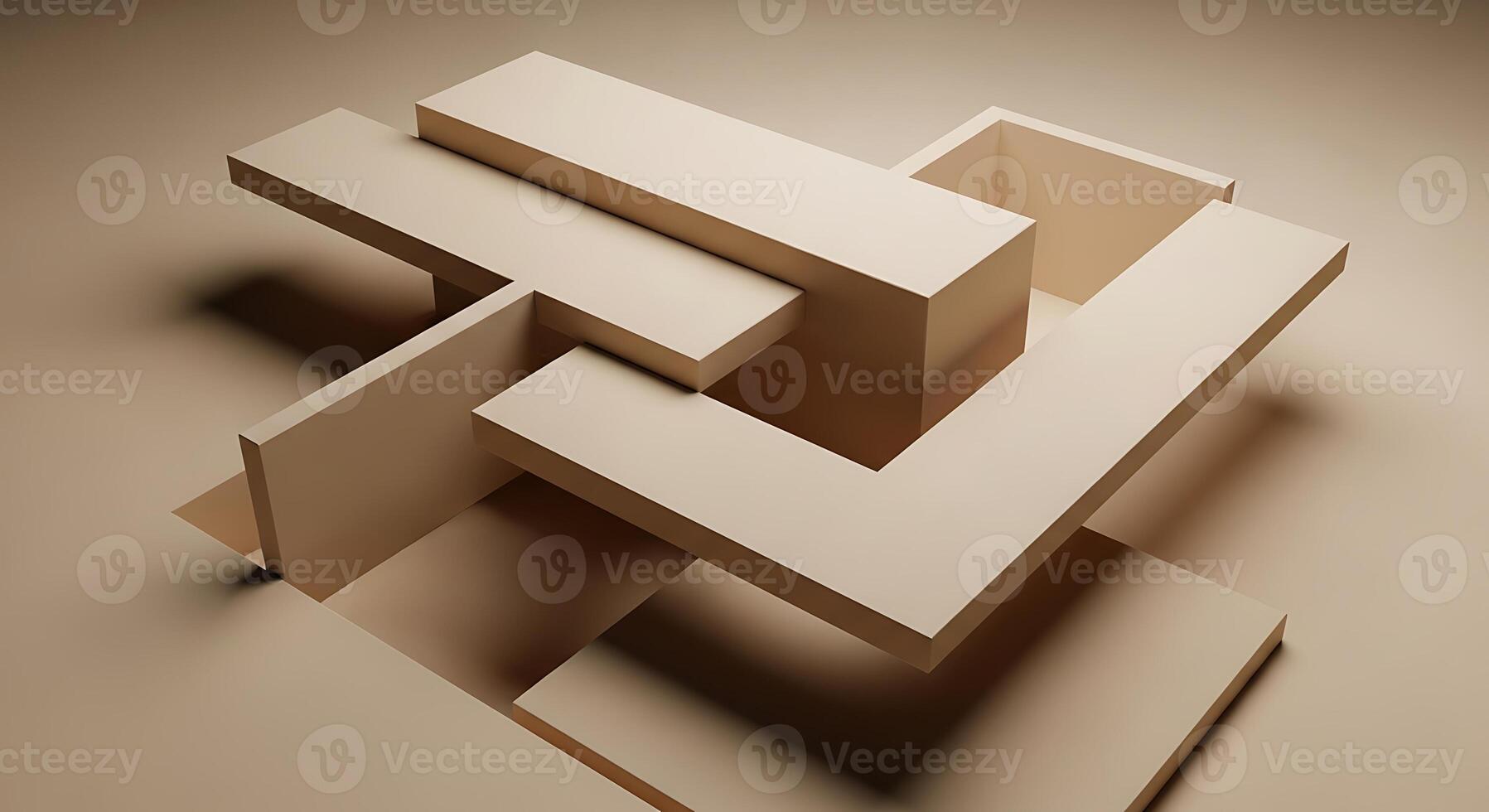 Abstract Geometric Structure Graphic for Architecture or Design Background photo