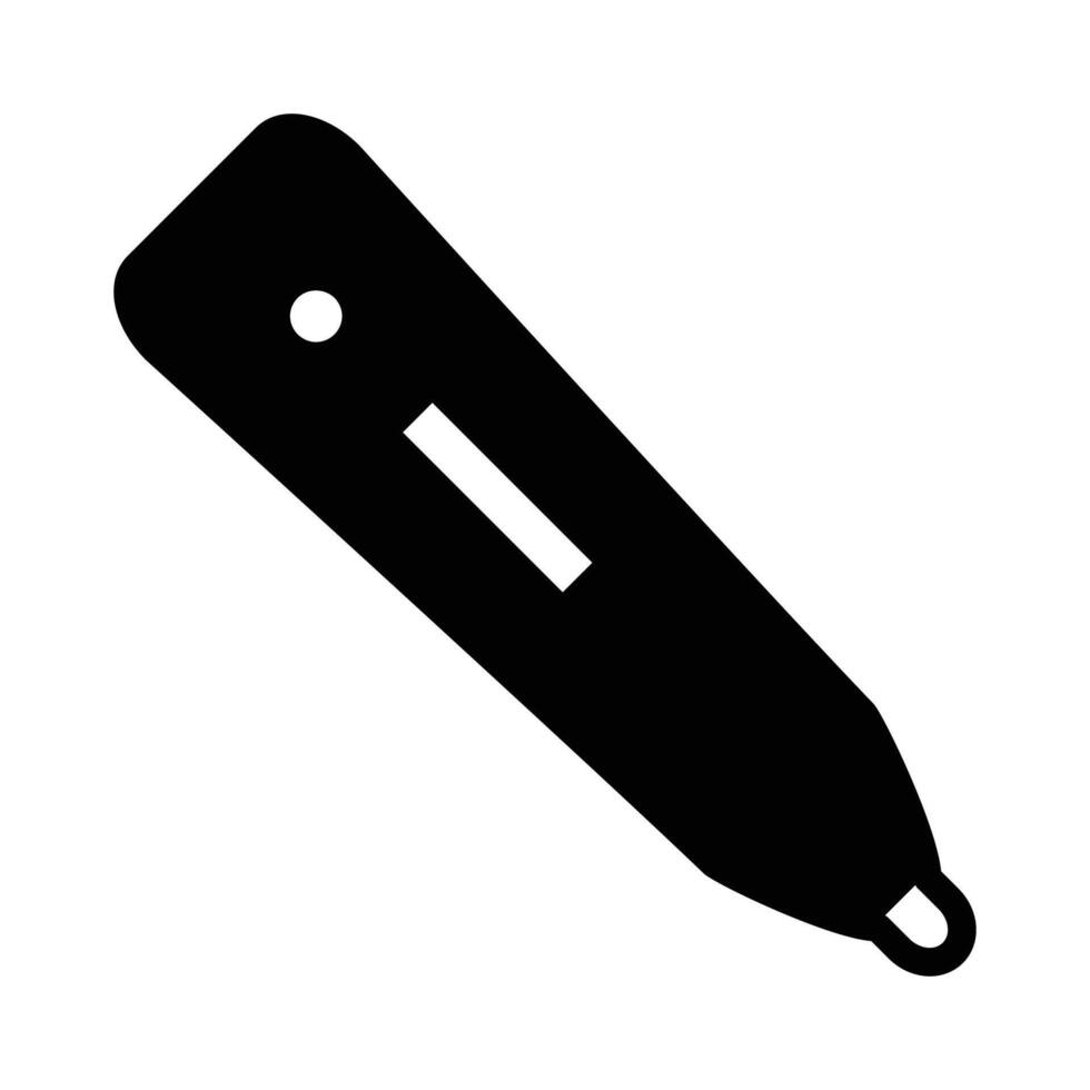 thermometer solid icon design good for web or mobile app vector