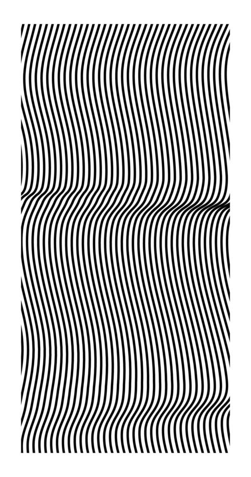 Abstract Curve lines element Vertical stripes with billowy undulate distortion Curvy Curve parallel Design vector