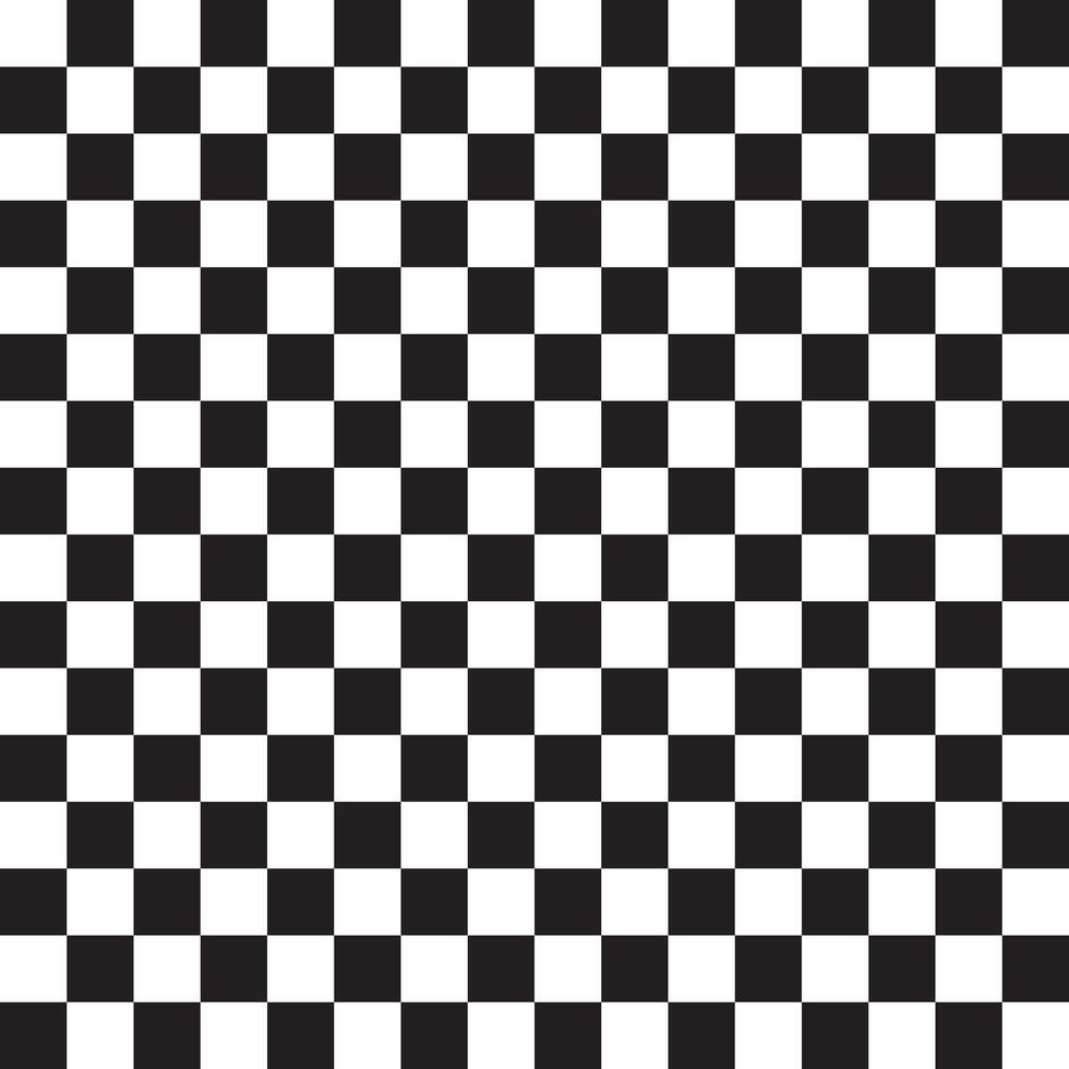 Seamless pattern of black chess board checkered texture isolated on white background vector