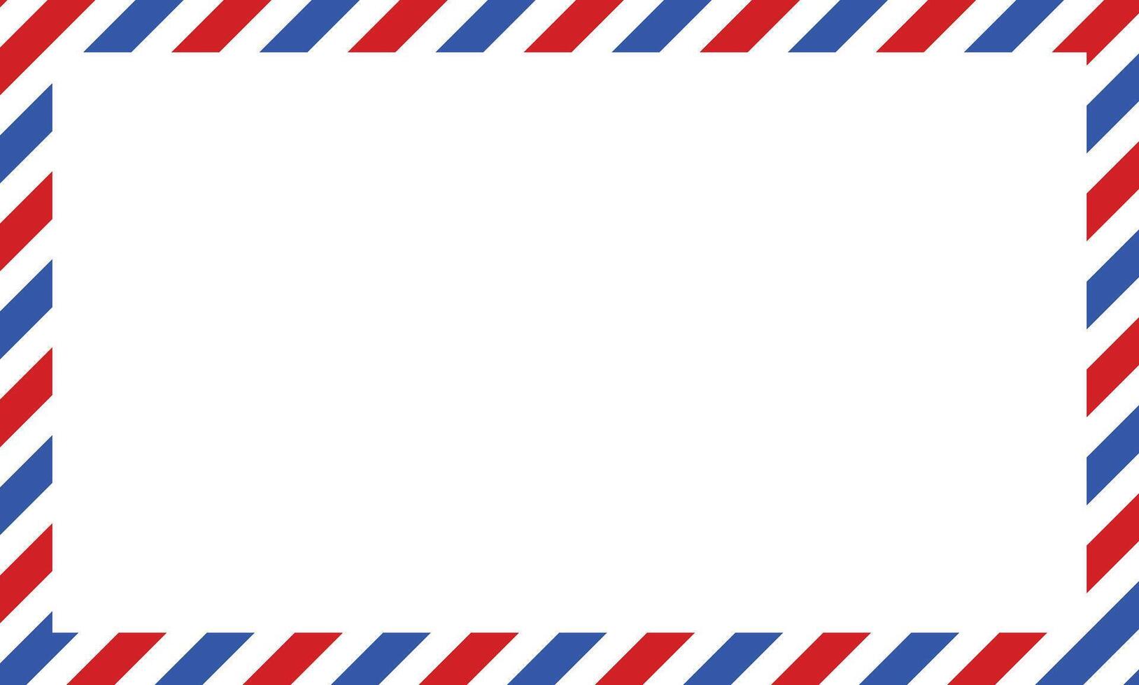 Post card frame. Blank envelope postcard vector