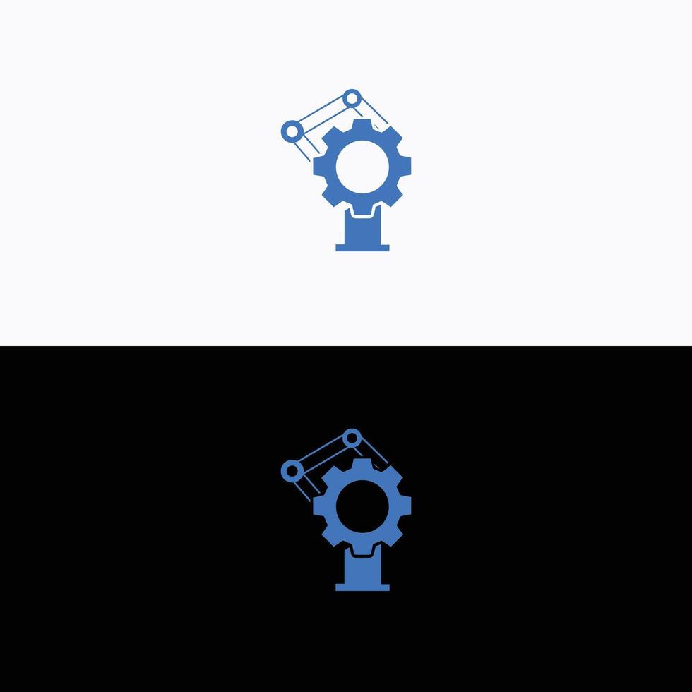 Robotics automation logo design for engineering company or ai technology startup company illustration vector