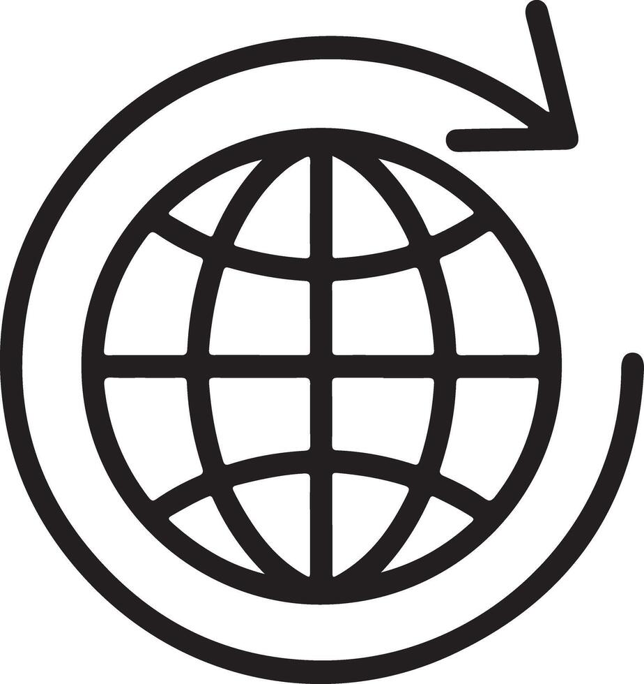 Global network connection and worldwide communication symbol vector
