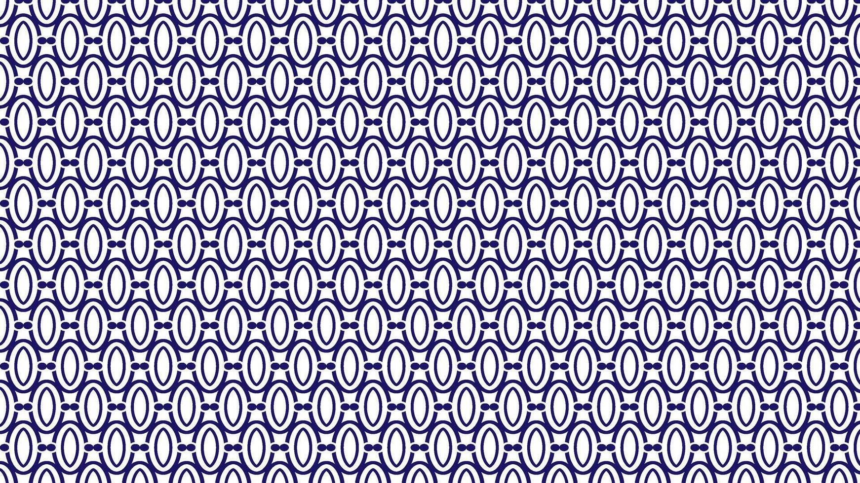 Elegant geometric pattern featuring a vertical chain of interconnected blue ovals on a white background, abstract design vector