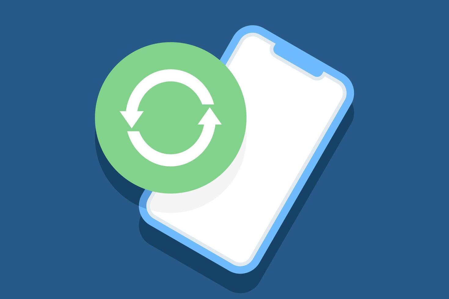 illustration of app update concept. Depicts software upgrades, system optimization, and mobile improvements aimed at enhancing performance, functionality, and overall user experience. vector