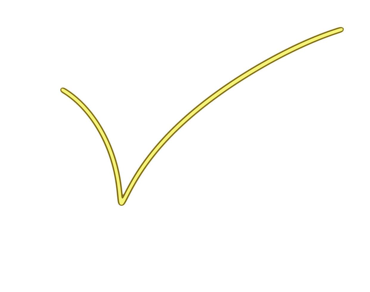 Golden checkmark hovering on a clean white surface signifying approval and validation with a sense of clarity and simplicity in design vector