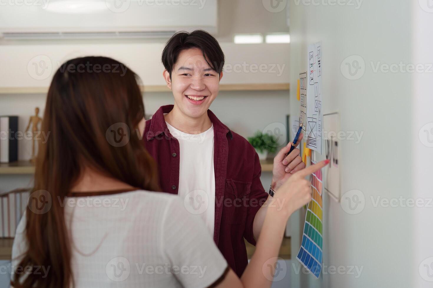 Creative Team Discussing UX UI Design Concepts photo