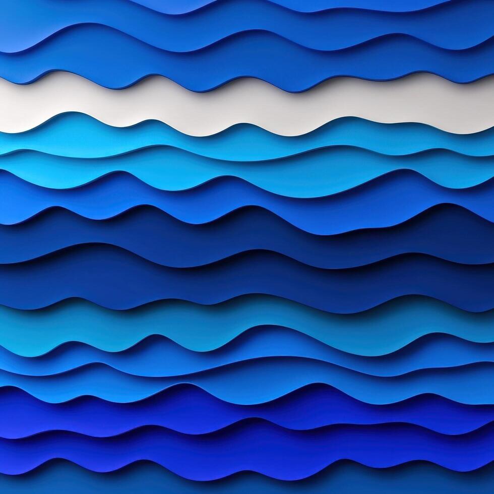 Abstract Blue Waves Texture With Varying Shades and Patterns for Design Projects photo