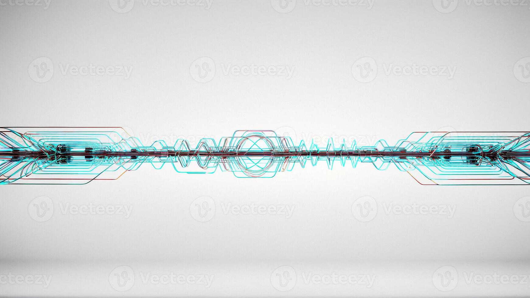 Modern technology meets artistic expression with this captivating abstract line design against a clean, simple background for innovative projects photo