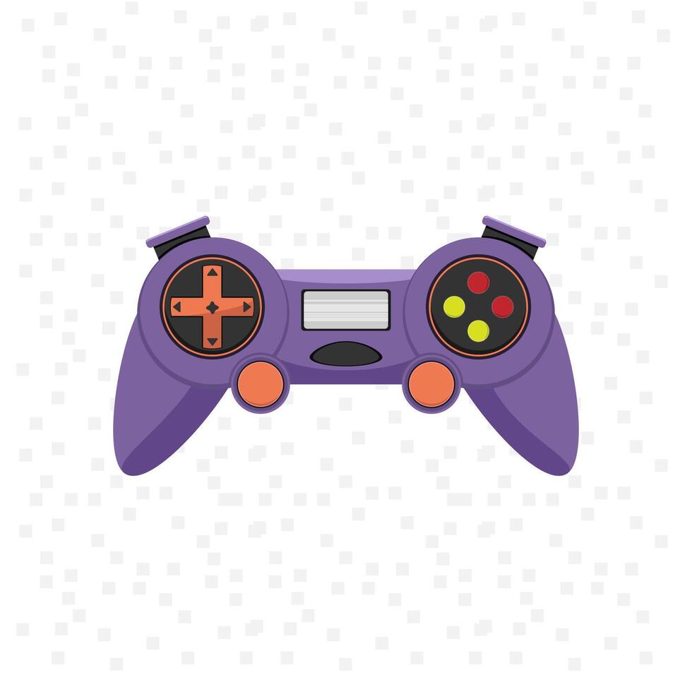 Illustration of a game controller. vector