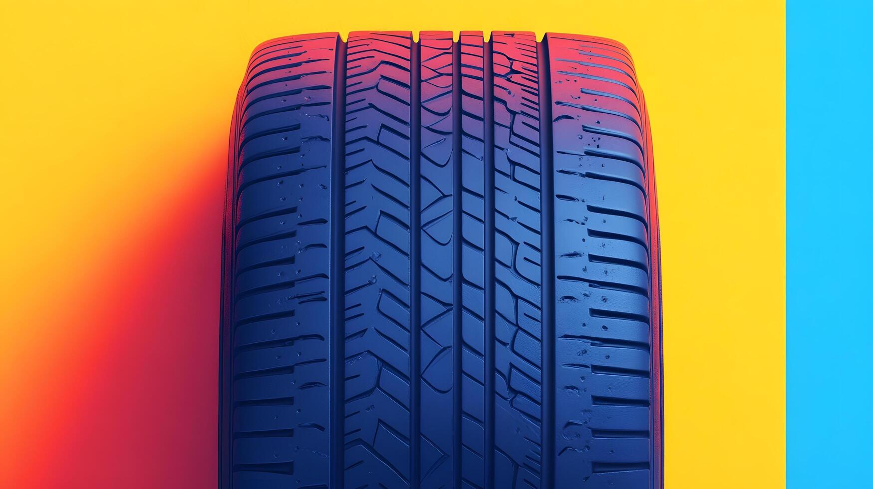 Close-up of Tread Depth Gauge Measuring Tire Safety with Visual Indicators photo