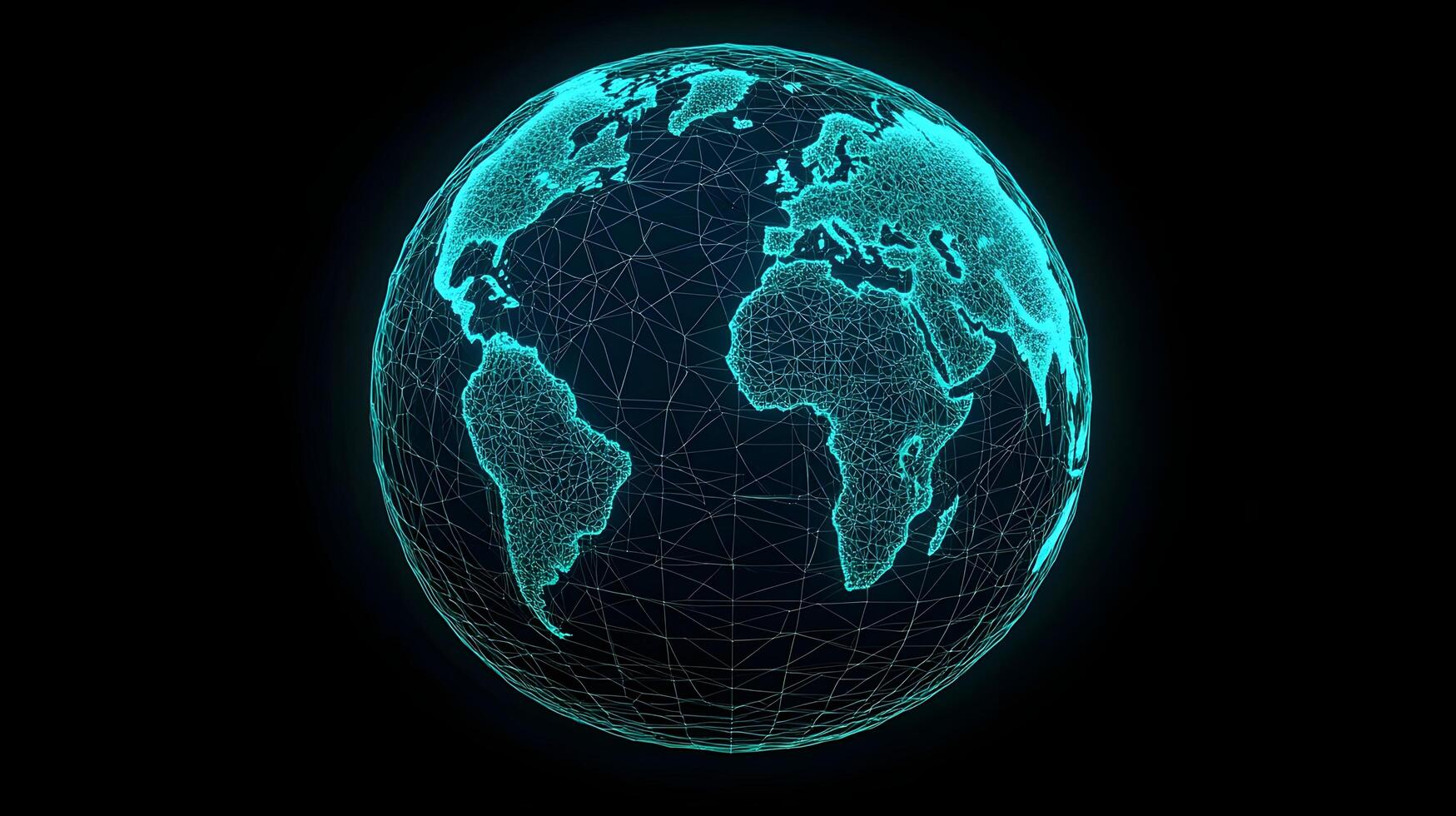 Simplified Global Network with Highlighted Cargo Tracking Paths,3D photo