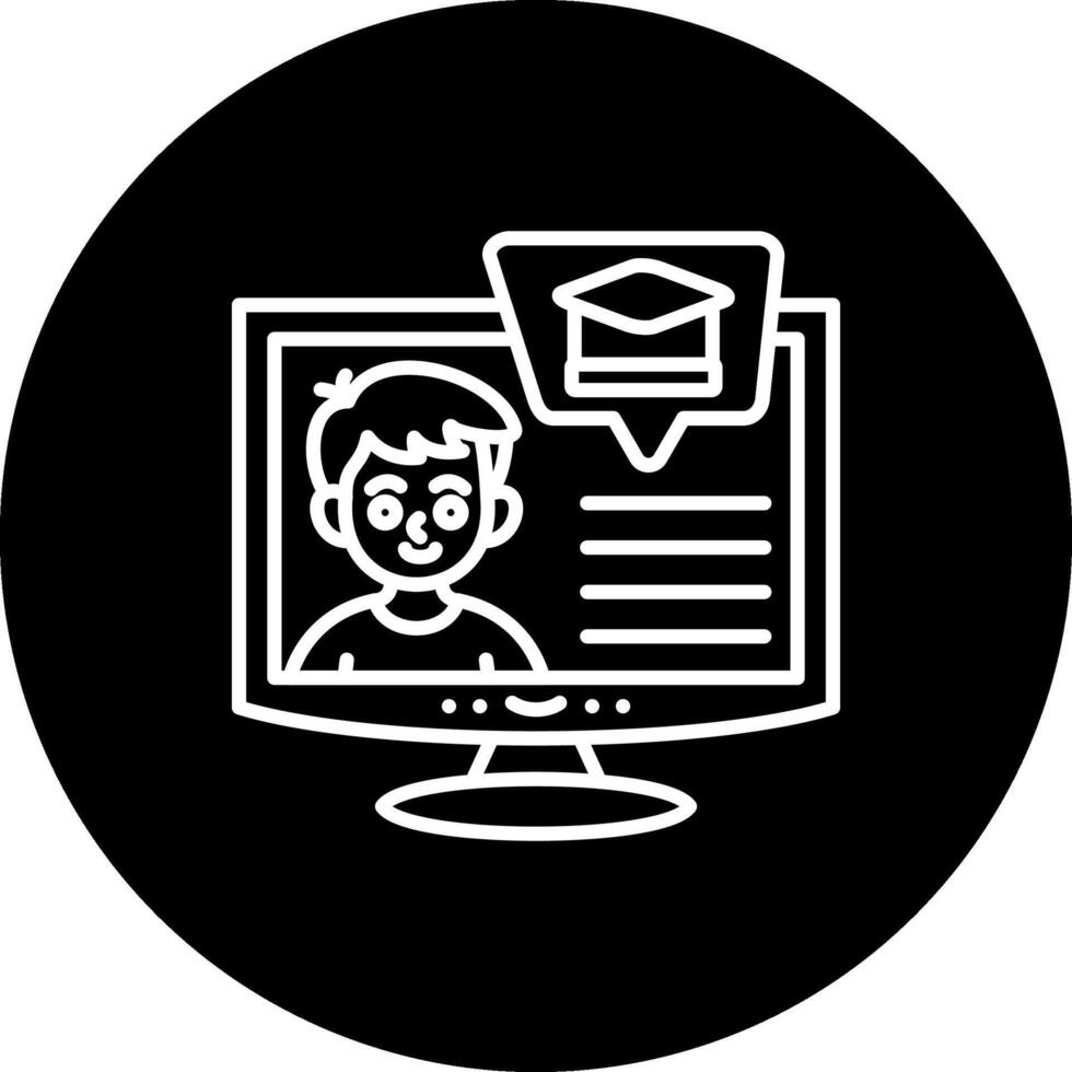 Computer Learning Premium Flat Design Shape vector