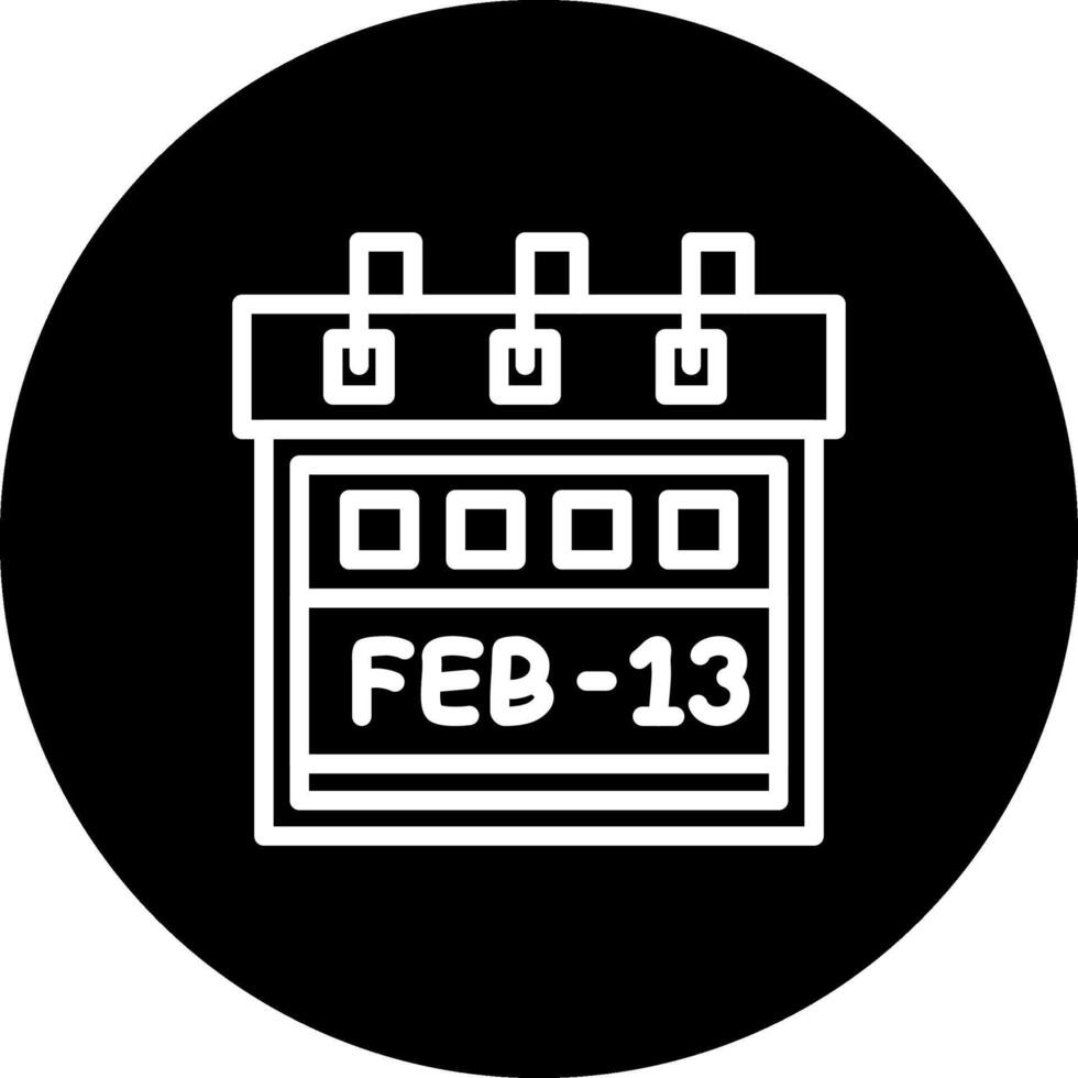 Thirteenth February Unique Web Graphic Layout vector